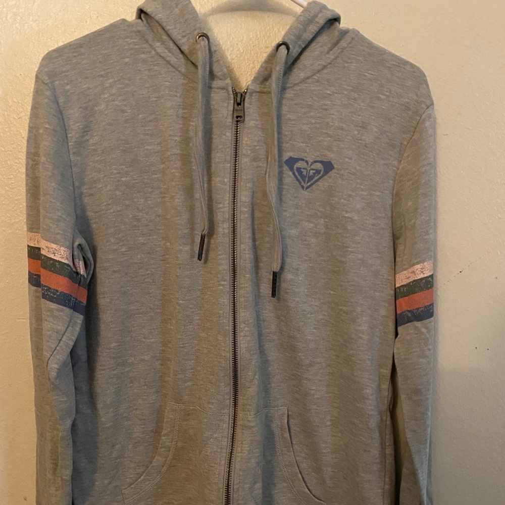 roxy zip up grey